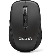 Dicota TRAVEL WiFi mus Bluetooth Optisk Svart 5 Knappar 800 dpi, 1200 dpi, 1600 dpi