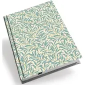 Adlibris Anteckningsbok Hardcover A5 William Morris Modern Willow Bough Turkos Linjerad