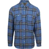 Scotch & Soda Skjorta blå denim / gul / bordeaux / off-white