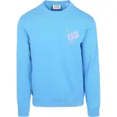 Scotch & soda Tröja Tryck Blå Storlek