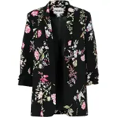 Pieces Boss 3/4 Printed Blazer