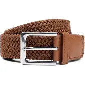 Suitable Vävt Bälte Taupe Cognac Brun Storlek
