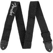 Fender 2-tums Poly Gitarrrem Svart med Grå Logotyp