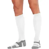 2XU VECTR Light Cushion Full Length Socks White/Grey