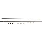 Zipp Cx-ray Straight Pull External 3 Units Spokes Svart 270 mm