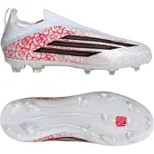 Adidas F50 Elite Laceless Fg Lamine Yamal - Vit/svart/lucid Red Barn - Gräs (Fg), storlek 31