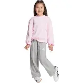 Adidas Seasonals Ruffles Sweatset för tjejer, storlek 128 cm