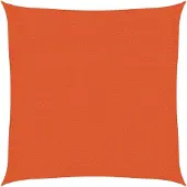 vidaXL Solsegel 160 g/m² orange 2,5x2,5 m HDPE