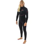 Rip Curl Fbomb Fusion 4/3 Mm Långärmad Våtdräkt Utan Dragkedja För Dam