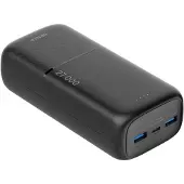 Deltaco PB-C1011 Powerbank | 2x USB-A + 1x USB-C | PD | Black - 27000 mAh