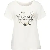 LASCANA Kort pyjamas gran / svart / vit