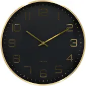 Karlsson väggklocka Elegance Glow black KA5973BK