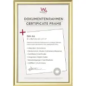Walther design KP130G Växelram akryl Pappersformat: DIN A4 (B x H x D) 23.80 x 32.80 x 1.70 cm Guld