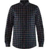 Fjällräven - Skjortor - Övik Flannel Shirt M Dark Navy för Unisex - Storlek S - Marinblå