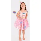 Den Goda Fen Maskeradkläder - Dress Candy - Rosa - - 2-4 år (92-104) - Maskeradkläder