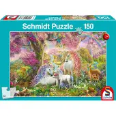 Schmidt Pussel Blommor och unicorn 150 bitar,