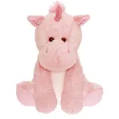 Teddykompaniet Gosedjur - Stor Enhörning - 36 cm - Rosa - - One Size - Gosedjur