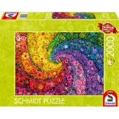 Schmidt Pussel Swirling colours in bloom 2000 bitar, Schmidt