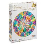 Pussel 1000 bitar : Mandala, runt, diameter 68 cm