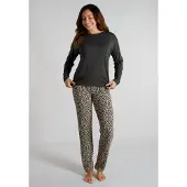 Tom Tailor Pyjamas brun / cappuccino / svart