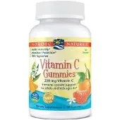 Nordic Naturals , Vitamin C Gummies, År 4+, Tart Tangerin, 250 mg, 60 Gummies (125 mg per Gummy)