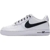 Nike Air Force 1 Bekväma Mångsidiga Stötdämpande Hållbara Andningsbara Låga Sneakers för Barn Barnsneakers Vita IR0270-100 38.5
