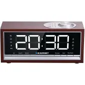Blaupunkt CR60BT Bluetooth-radioväckarklocka, brunt trä