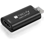 Techly I-USB-VIDEO-1080TY, Svart, Windows 10, Windows 7, Windows 8, Windows Vista, Windows XP, 1920 x 1080 pixlar, 12 bit, 60 hz, HDMI