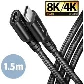 Axagon USB-C Kabel USB 3.2 Gen2 USB-C uttag , USB-C-kontakt 1.5 m BUCM32-CF15AB