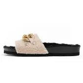 Bayton Pantolette 'Dolomites' beige / guld