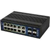 ALLNET Switch 12+4P ALL-SGI8016PM POE+ M industrial