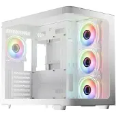 LC-Power LC-8001W-ON Microtower Datorchassi GAMER Svart Sidofönster
