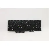 Lenovo Lite-On - Ersättningstangentbord för bärbar dator - med ClickPad, Trackpoint - bakgrundsbelyst - AZERTY - fransk - svart - för ThinkPad L15 Gen 1 2...