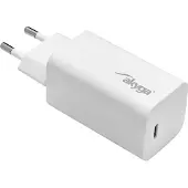 Akyga AK-CH-23 USB-laddare 65 W 1x USB-C Quick Charge 3.0, Power Delivery 3.0 Vit Inomhus