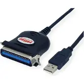 Roline Gränssnittskonverter [1x USB 2.0 A hane - 1x Centronics hane]