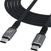 Wozinsky Thunderbolt 4 USB-C-kabel 240W 1,5m 4K - Svart