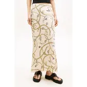 Tommy Hilfiger Tommy Jeans Chain Print Slim Maxi Skirt