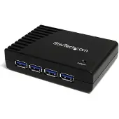 StarTech.com 4 Port Black Superspeed Usb 3.0 Hub