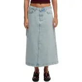 Superdry Denim Cargo Maxi Lång Kjol