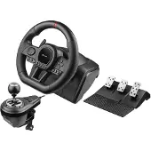 Tracer SimRacer - Hjul, pedaler och växelspakuppsättning - kabelansluten - för PC, Sony PlayStation 3, Sony PlayStation 4, Microsoft Xbox 360, Microsoft Xbox One, Nintendo Switch