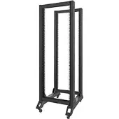 Lanberg - Rack öppen ram - svart, RAL 9004 - 32U - 19