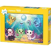 Kärnan Pussel 100 bitar Axolotl