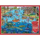 Cobble Hill Pussel DoodleTown: Gone Fishing 1000 bitar,