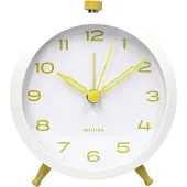 Karlsson väckarklocka Button Retro citirine yellow KA6143YE