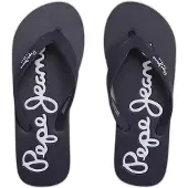 Pepe Jeans för män. PMS70128 Bay flip-flops marinblå (41), Karta, Ingen, Casual, Strandkläder, Marino