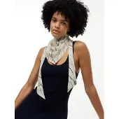 Tommy Hilfiger Rope Print Pure Silk Scarf