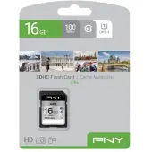 PNY Elite MicroSDHC 16 GB Class 10 UHS-I/U1 A1 V10 card (P-SD16GU1100EL-GE)