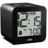 Braun 60077 Väckarklocka Svart Stor display