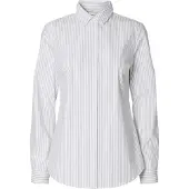Selected Romie Striped Fitted Skjorta Med Långa ärmar