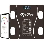 Extralink Smart personvåg med Bluetooth och kroppsmätning 5–180 kg - Svart